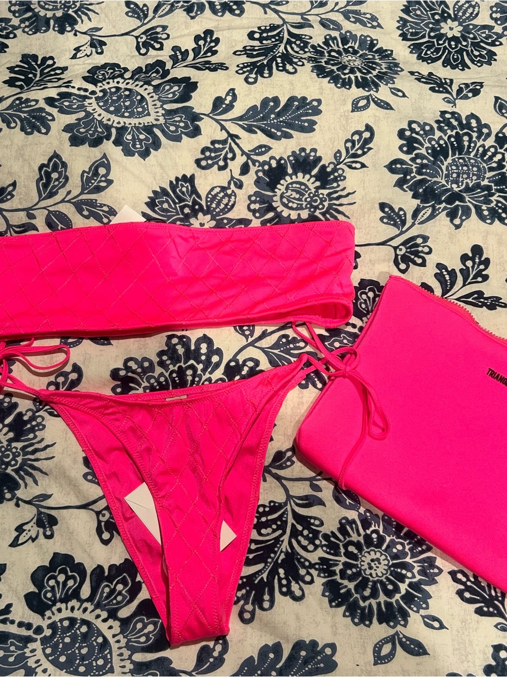 NWT Triangl Kaya Mende Bandeau Bikini Set